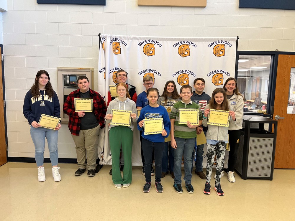 2nd Marking Period Students of the Quarter, 22-23  school year