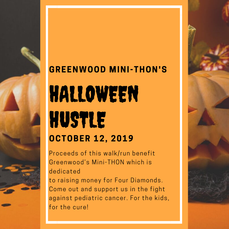 Flyer for the Halloween Hustle on October 12, 2019
